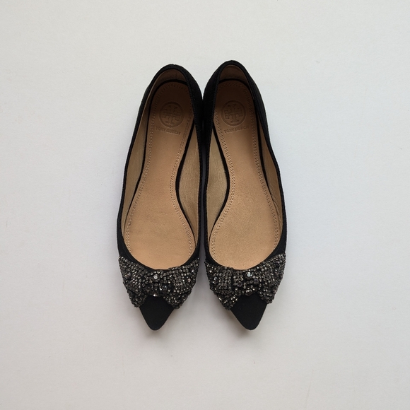 Tory Burch Jeweled Flats 6.5 - Picture 1 of 5